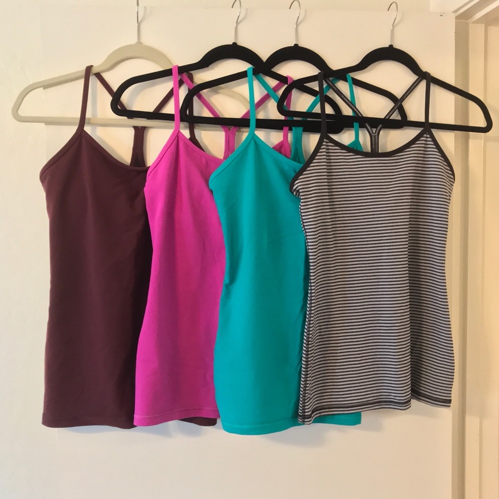 Lululemon Y Tank Lot of four size 8